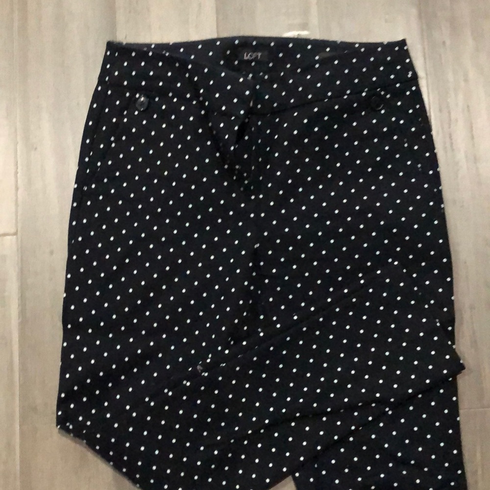 SOLD!!!!! Loft polka dots pants